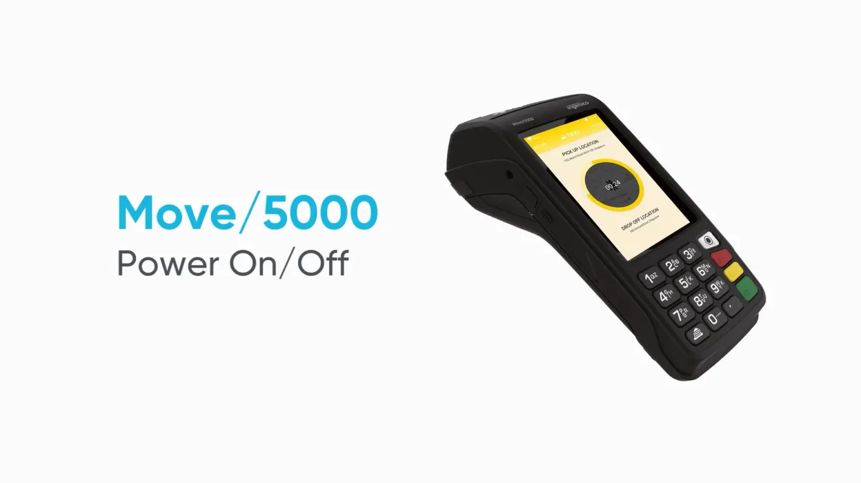 Ingenico Move/5000 Power On/Off